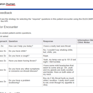 Amanda Wheaton 23 yo Sore throat Ihuman case study.