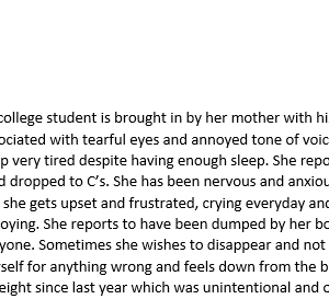 Ariel Marsh 17yo Ihuman Case SOAP Notes.