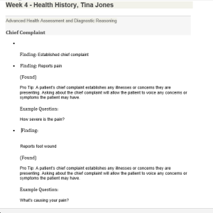 Tina Jones Advanced Health Assessment (Musculoskeletal).